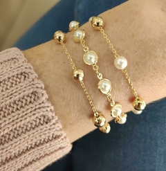 Pulseira Bola 6mm Banhada a Ouro 18k - Érica Santini Semijoias