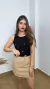 Cropped regatas com corações bordados REF2282 - comprar online