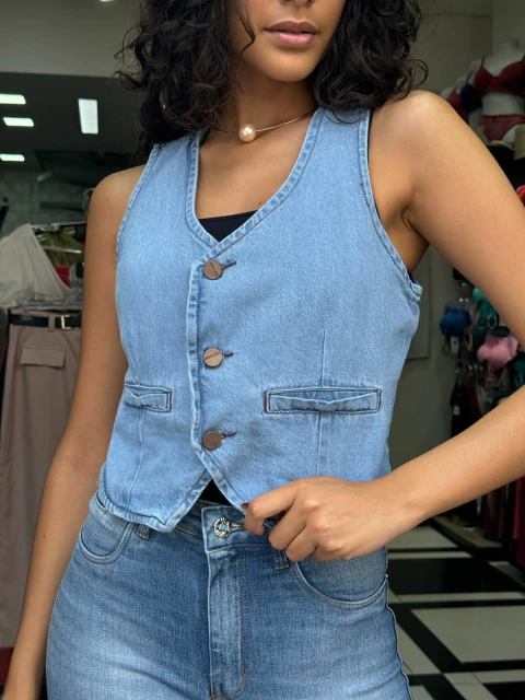 Colete Jeans K2B Bianluna