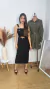Conjunto Dona saia midi em tricoline misto REF0229 - loja online