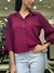 Camisa cropped com manga3/4 REF30 - Loja Hipátia