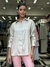 Camisa em cetim risca de giz REF10092 na internet