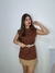 Colete analu gola maxi em tricot JJ267 na internet