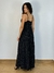 Vestido de poá longo alcinha regulavél - loja online