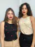 Cropped regatas com corações bordados REF2282