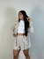 Conjunto listrado camisa botão e short unifloc REF2663