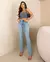 Calça jeans reta cintura alta REF23918 Consciência Jeans