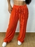 Imagem do Calça pantalona wide leg em cetim plissado importada