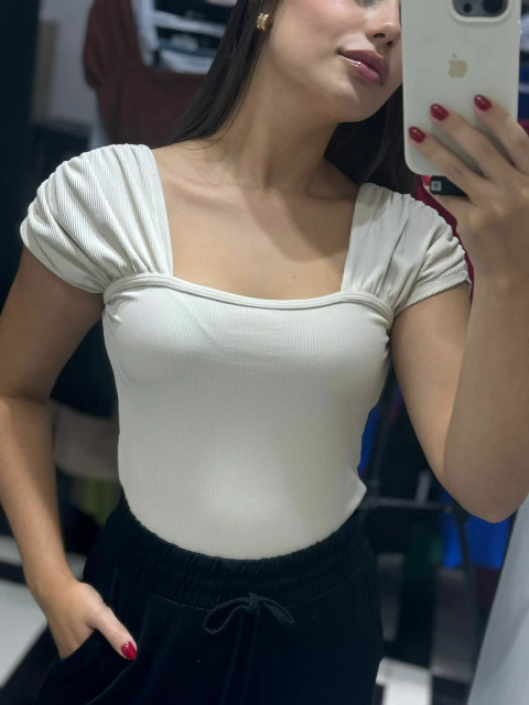 Blusa Elne K2B canelado block