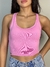 Cropped com bojo K2B poliamida com amarração traseira Sainela - comprar online