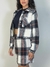 Conjunto cropped e saia xadrez em lã REF1836 - comprar online