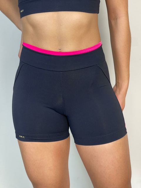 Shorts de academia K2B sem bolso poliamida Nunali
