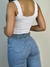 Cropped Canelado Regata Edelidia K2B - loja online