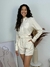 Conjunto listrado camisa cropped + short REF2664 na internet
