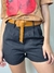 Shorts alfaiataria com cinto de couro sintético REF159 - comprar online