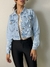 Jaqueta jeans marmorizado cropped Consciência Jeans REF23669 na internet