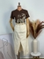 Saia midi em brim com costura Nami - loja online