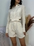 Conjunto listrado camisa cropped + short REF2664 - comprar online