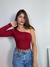 Blusa K2B um ombro manga longa canelado com bojo Genair - comprar online