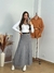 Saia midi em modal com cinto REF105 - Loja Hipátia