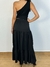 Conjunto em cetim com cropped um ombro só REF0044 na internet