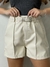 Short couro courino sintético com elastano PU REF535