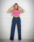 Calça Wid Leg REF22999 Consciência Jeans Cargo