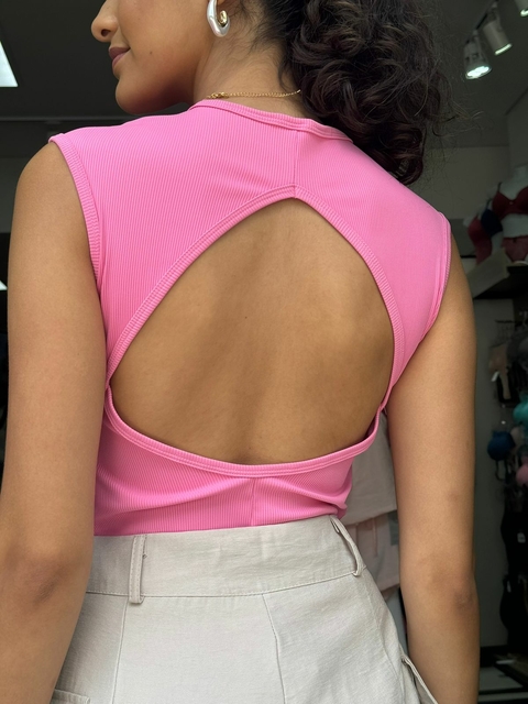 Blusa Selsiane K2B decote nas costas