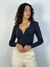 Blusa K2B com bojo manga longa princesa decote em V Tailane - comprar online