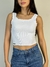 Cropped Canelado Regata Edelidia K2B - comprar online