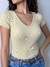 Imagem do Blusa Milinda K2B decote em V canelado block