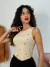 Cropped regatas com corações bordados REF2282 - loja online