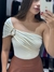 Body em poliamida um ombro só com aro - comprar online