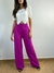 Calça pantalona em crepe com friso frontal REF42 na internet