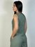 Conjunto em alfaiataria risca de giz fashion REF1066