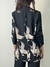 Blazer pássaros manga plissada REFW8343 - comprar online