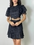 Conjunto cropped e saia flores bordadas REF5611 importado - comprar online
