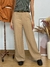 Calça pantalona em alfaiataria com friso e cinto REF001 - comprar online