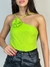 Body tecido importado 100% poliéster flor bordada REF6173 - comprar online