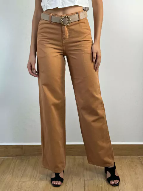 Calça jeans feminina wide leg cores K2B Alinane