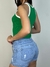 Shorts Jeans K2B Doraline com detalhe de cinto no cós - Loja Hipátia