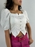 Cropped alfaiataria estilo corset botões cristais REF6001 - Loja Hipátia