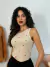 Cropped regatas com corações bordados REF2282 - Loja Hipátia