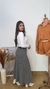 Saia midi em modal com cinto REF105 - loja online