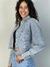 Jaqueta jeans com brilho chic REF211 - loja online