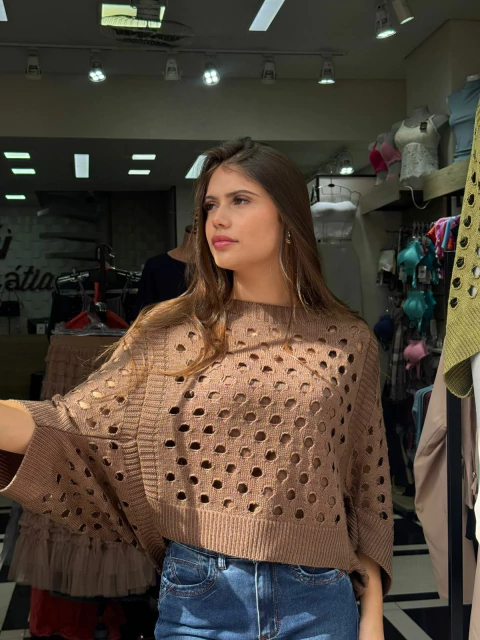 Blusa Tereza em tricot com regata