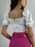 Cropped alfaiataria estilo corset botões cristais REF6001 na internet
