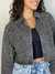 Jaqueta jeans com brilho chic REF211