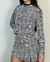 Conjunto blusa com botões e shorts saia K2B em tweed Doricine - comprar online