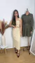 Conjunto Dona saia midi em tricoline misto REF0229